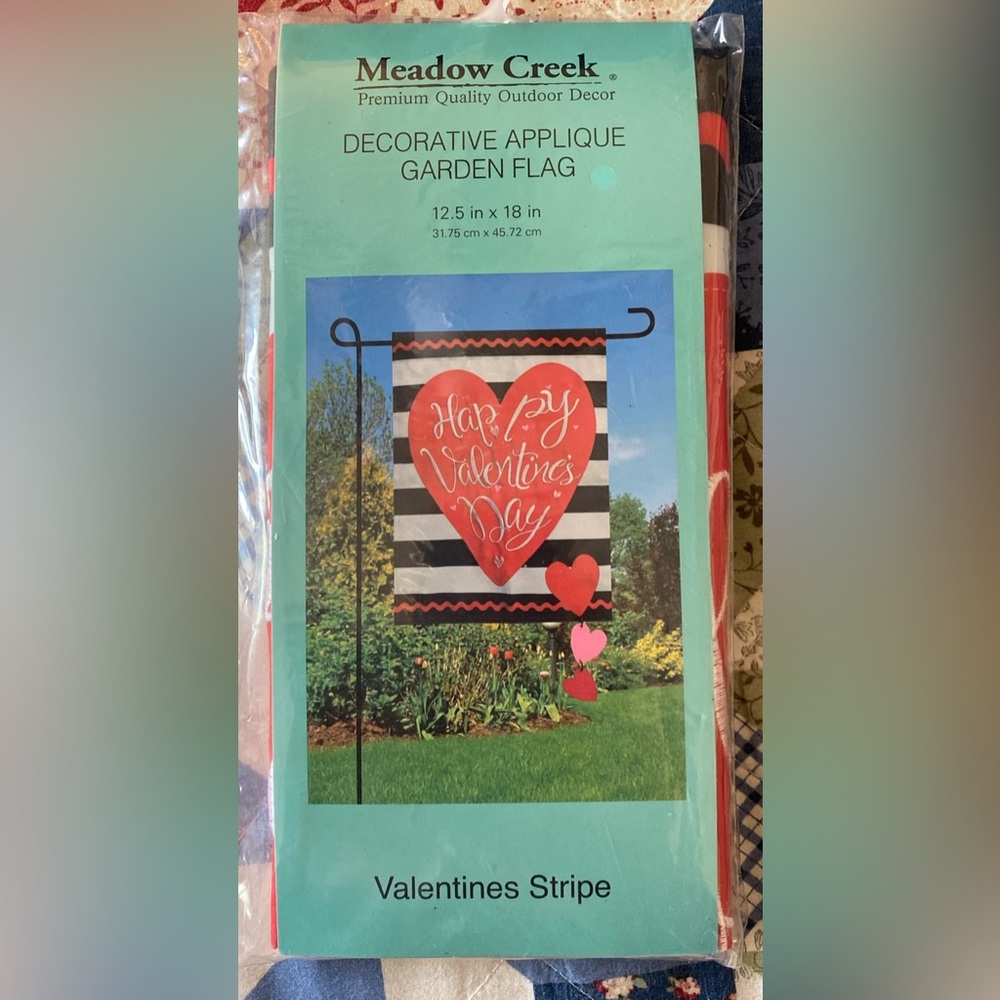 Meadow Creek Valentine's Day Garden Flag